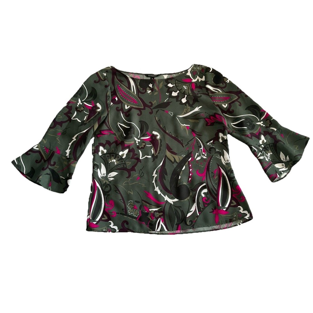 Banana Republic Top Blouse Women’s Paisley Print Medium